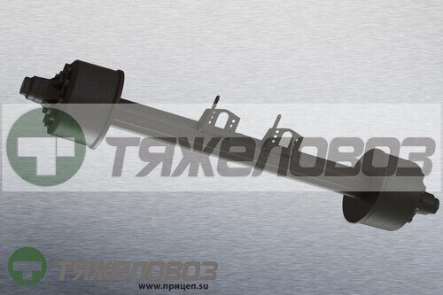 1.Ось в сборе BPW HZF,SN 4220 (квадратная балка) без ABS   27.51.744.218 (колея 1860)